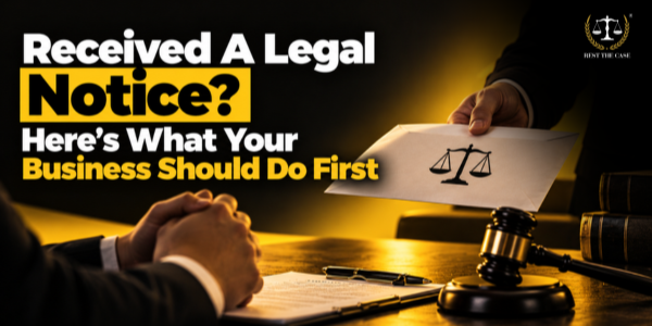 Feature Image for the blog - What Should a Business Do After Receiving a Legal Notice?