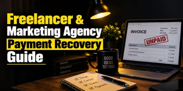 Feature Image for the blog - How Can Freelancers and Marketing Agencies Recover Unpaid Payments in India?