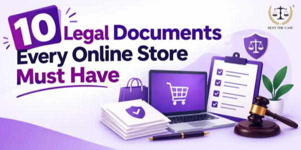 Feature Image for the blog - 10 Legal Documents Every Online Store Must Have