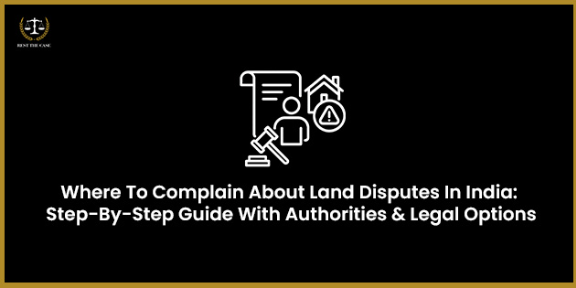 Feature Image for the blog - Where To Complain About Land Disputes In India?