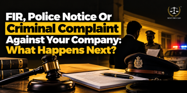Feature Image for the blog - FIR, Police Notice Or Criminal Complaint Against Your Company: What Happens Next?