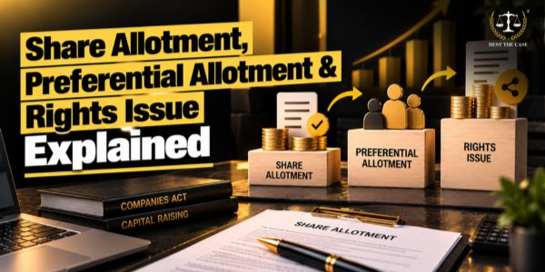 Feature Image for the blog - Share Allotment vs Preferential Allotment vs Rights Issue: Key Differences And Compliance In India